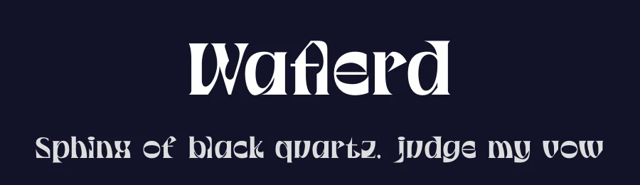 Waflerd by Letterena Studios — Decorative Font — thumbnail 2