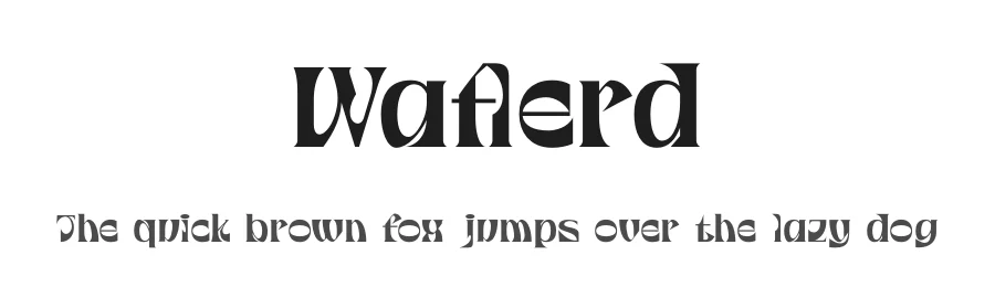 Waflerd by Letterena Studios — Decorative Font