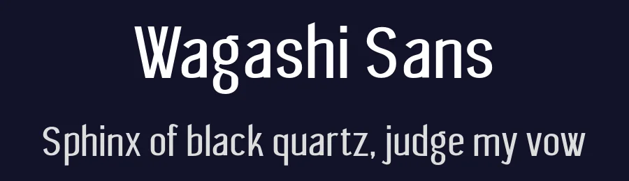 Wagashi Sans by UkiyoMoji Fonts — Sans Serif Font — thumbnail 2