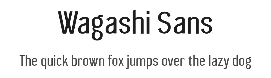 Wagashi Sans by UkiyoMoji Fonts β Sans Serif Font