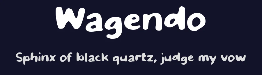 Wagendo by wepfont.com — Decorative Font — thumbnail 2