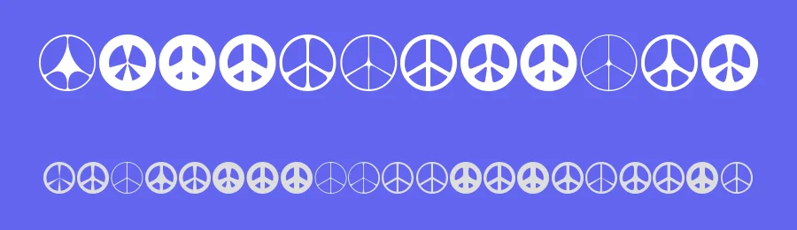 Wahei by Luc Devroye — Dingbats Font — thumbnail 3