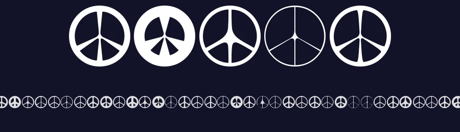 Wahei by Luc Devroye — Dingbats Font — thumbnail 2