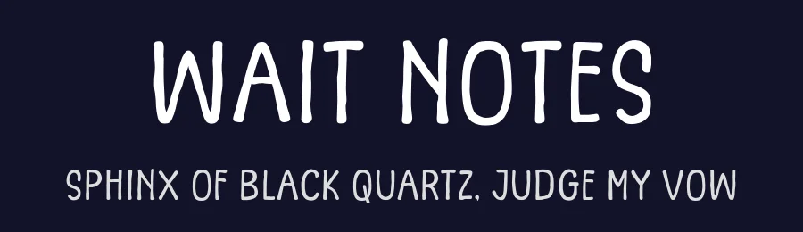 Wait Notes by Khurasan — Decorative Font — thumbnail 2