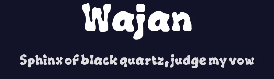 Wajan by wepfont.com — Decorative Font — thumbnail 2