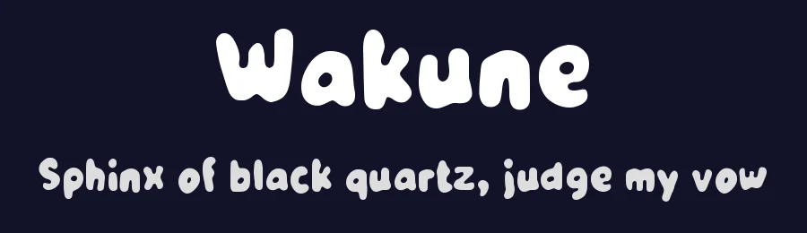 Wakune by wepfont.com — Decorative Font — thumbnail 2