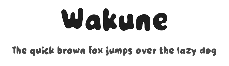 Wakune by wepfont.com — Decorative Font