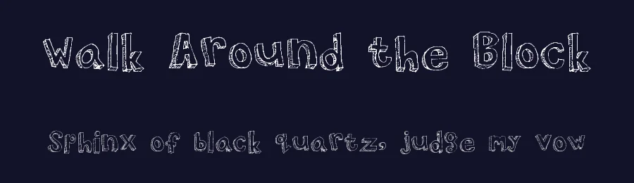 Walk Around the Block by Nicole Dalesio — Decorative Font — thumbnail 2