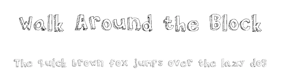 Walk Around the Block by Nicole Dalesio β Decorative Font