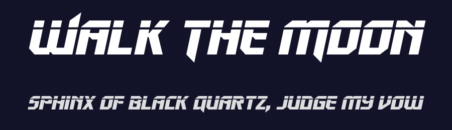 Walk The Moon by Iconian Fonts — Display Font — thumbnail 2