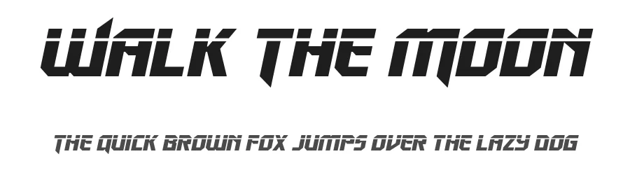 Walk The Moon by Iconian Fonts — Display Font