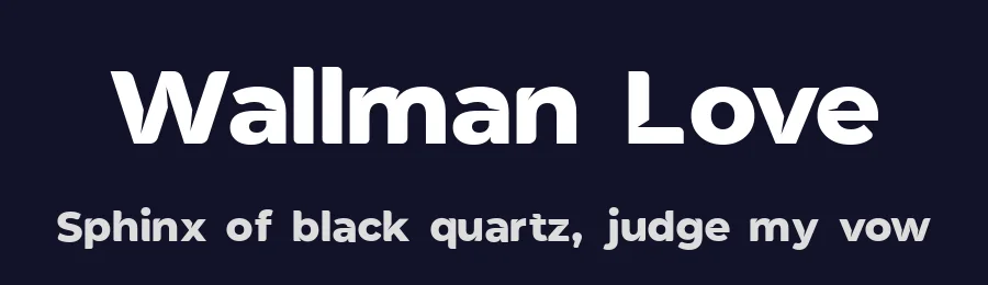 Wallman Love by Joko Triwijayanto — Sans Serif Font — thumbnail 2