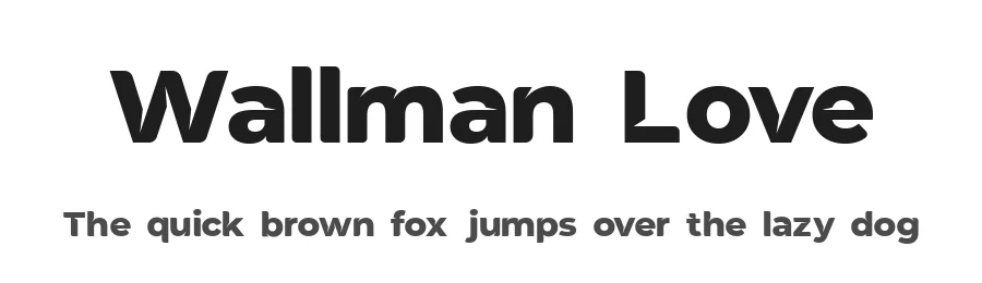 Wallman Love by Joko Triwijayanto — Sans Serif Font