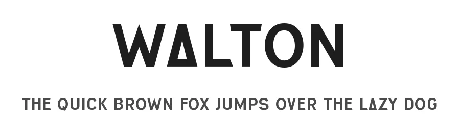 Walton by Fontherapy — Sans Serif Font