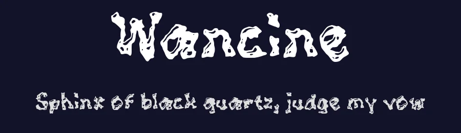 Wancine by wepfont.com — Decorative Font — thumbnail 2