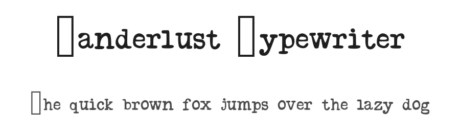 Wanderlust Typewriter