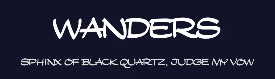 Wanders by Tup Wanders — Decorative Font — thumbnail 2