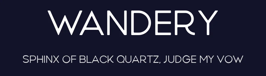 Wandery by Pratama Yudha — Sans Serif Font — thumbnail 2