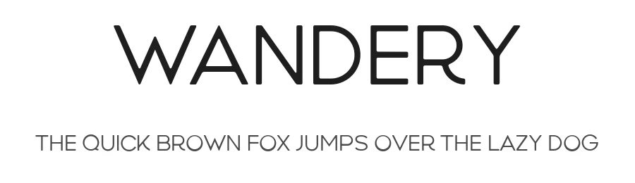 Wandery by Pratama Yudha — Sans Serif Font