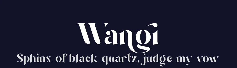 Wangi by Riyadh Rahman — Decorative Font — thumbnail 2