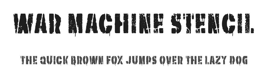 War Machine Stencil