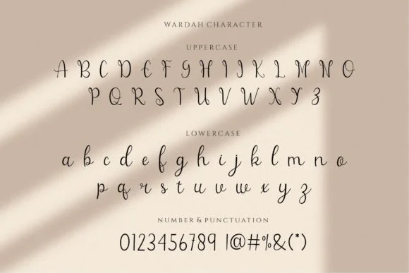 Wardah Font by Alfinart — Script Handwritten Font — thumbnail 3
