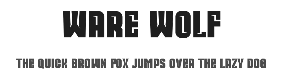 Ware Wolf by Perfectype — Sans Serif Font