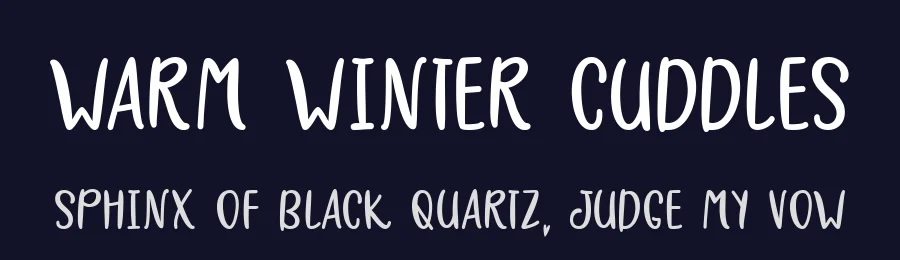 Warm Winter Cuddles by Misti's Fonts — Script Handwritten Font — thumbnail 2