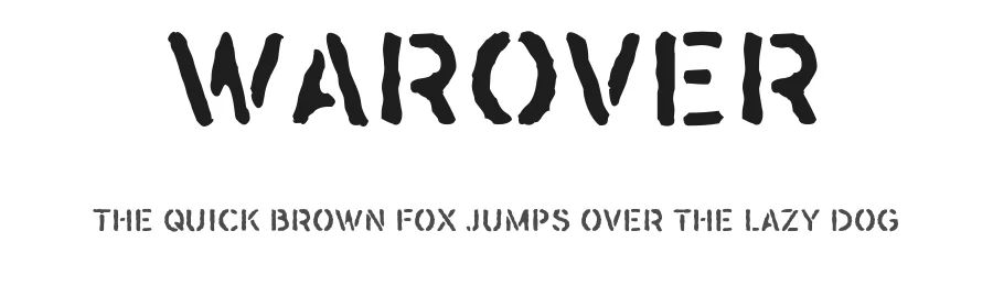 Warover by deFharo โ Decorative Font