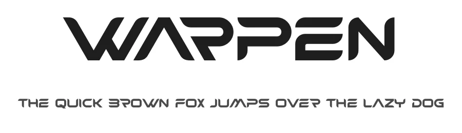 Warpen by Albert Kalingga β Display Font