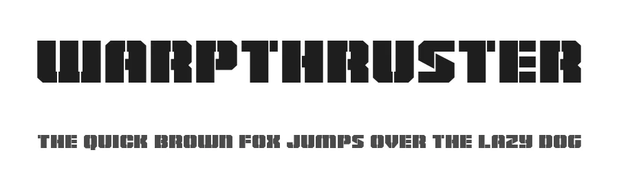 Warpthruster by Iconian Fonts — Decorative Font