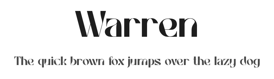 Warren by Pinisiart — Decorative Font