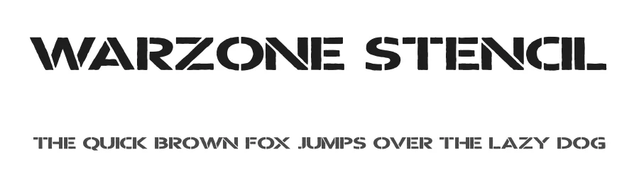 Warzone Stencil