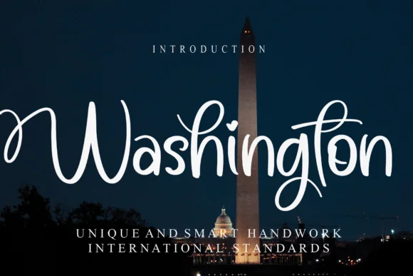 Washington Font by Roronoa zoro.S.P.D by Roronoa zoro.S.P.D — Script Handwritten Font