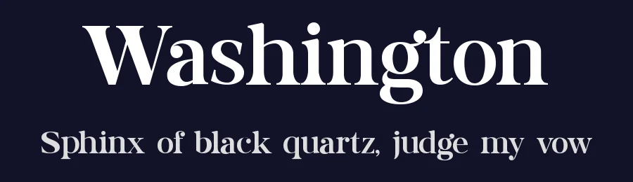 Washington by UI Creative — Serif Font — thumbnail 2