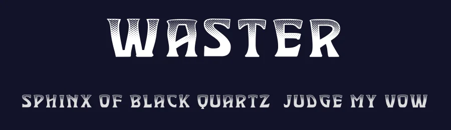Waster by Vladimir Nikolic — Decorative Font — thumbnail 2