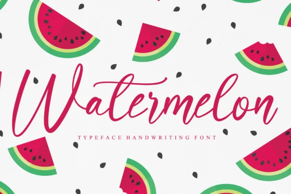 Watermelon Font by andikastudio by andikastudio — Script Handwritten Font