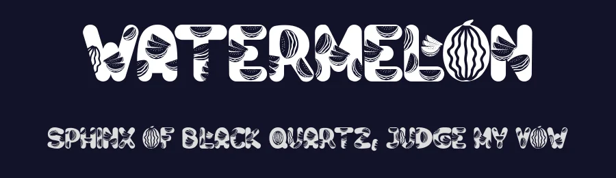Watermelon by Rusd — Decorative Font — thumbnail 2