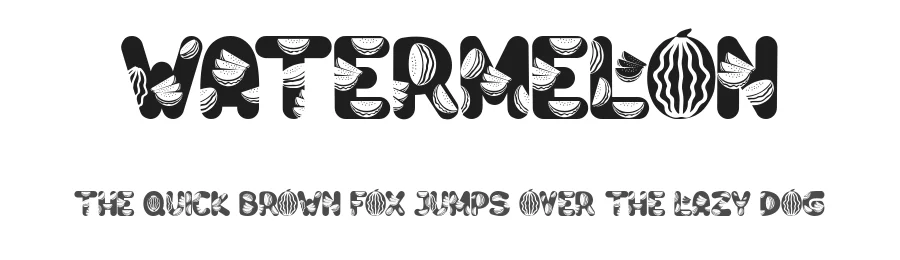 Watermelon by Rusd — Decorative Font