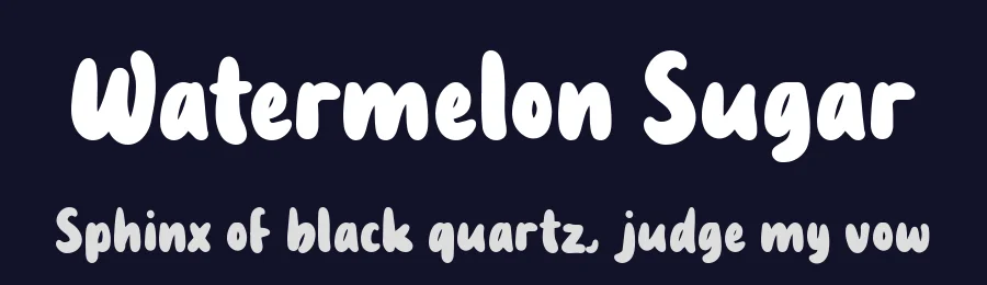 Watermelon Sugar by Fikryal studio — Decorative Font — thumbnail 2