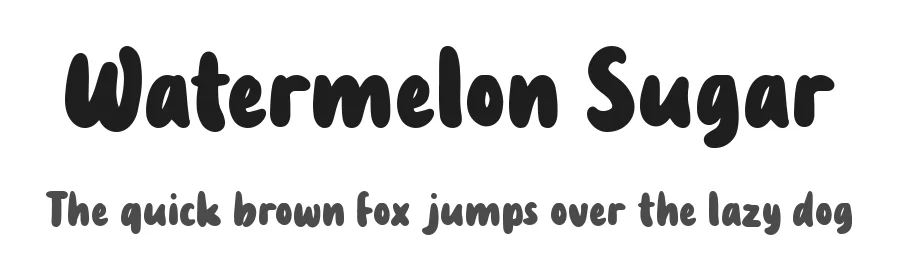 Watermelon Sugar by Fikryal studio — Decorative Font