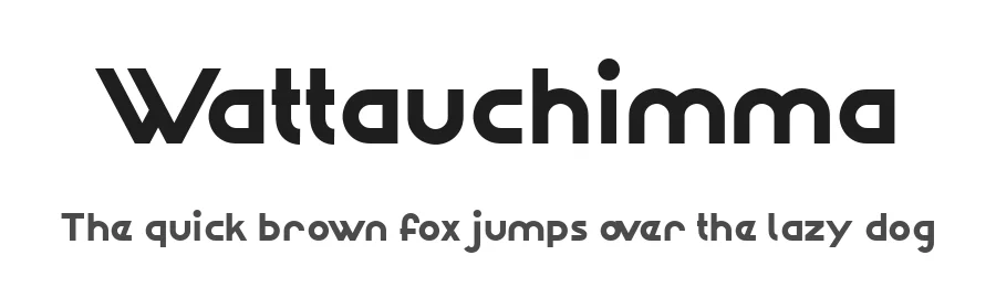 Wattauchimma by Peter Wiegel β Display Font