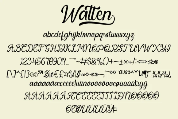 Watten Font by Muksal Creative — Script Handwritten Font — thumbnail 6