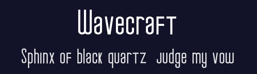 Wavecraft by LetterStock Std — Sans Serif Font — thumbnail 2