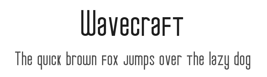 Wavecraft by LetterStock Std β Sans Serif Font