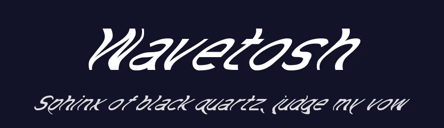 Wavetosh by GGBotNet — Decorative Font — thumbnail 2