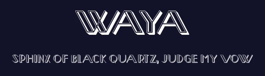 Waya by Vladimir Nikolic — Decorative Font — thumbnail 2