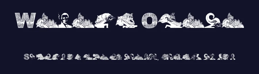 Wayang Obama by Galeri Soekarno — Decorative Font — thumbnail 2