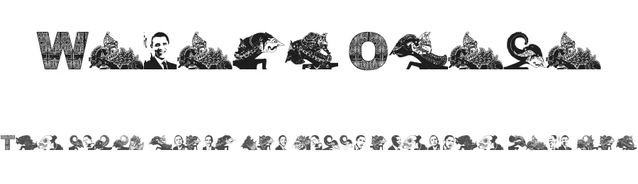 Wayang Obama by Galeri Soekarno — Decorative Font
