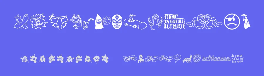 WC Schlaasss by WC Fonts / Atypeek — Dingbats Font — thumbnail 3